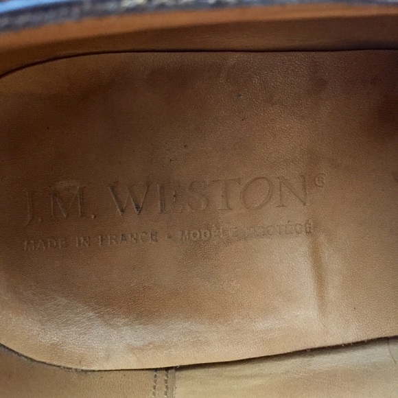 J.M. Weston Cap Toe Oxfords in Dark Brown Boxcalf - Picture 6 of 8